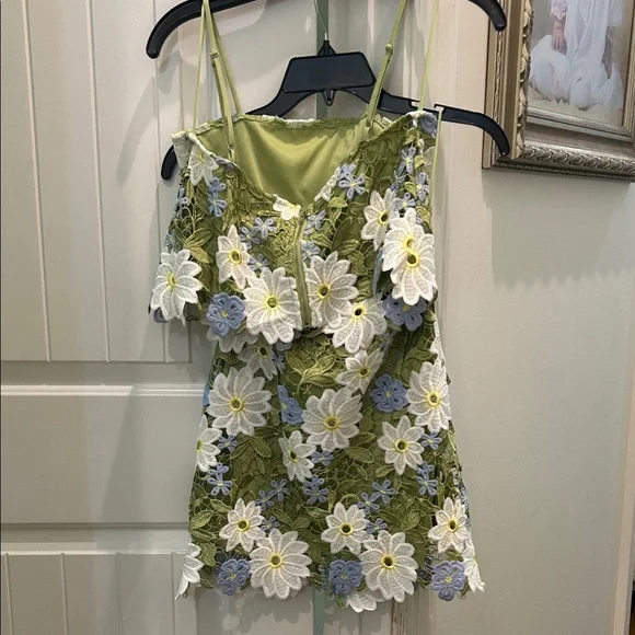 Vici Green Floral Lace floral set - Picture 4 of 5